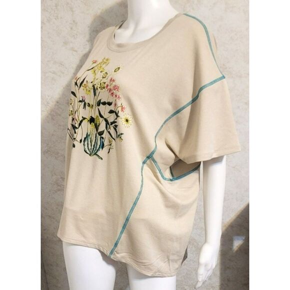 NWT - J&M Lifestyle Live Well Oversized Tee from Cato - Size L - Picture 3 of 7